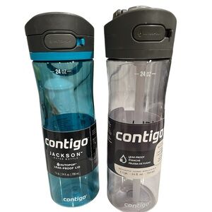Contigo Jackson Water Bottles - Teal and Black